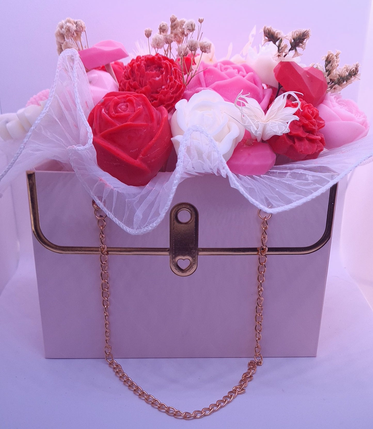 Bouquet fleuri de cire fondants