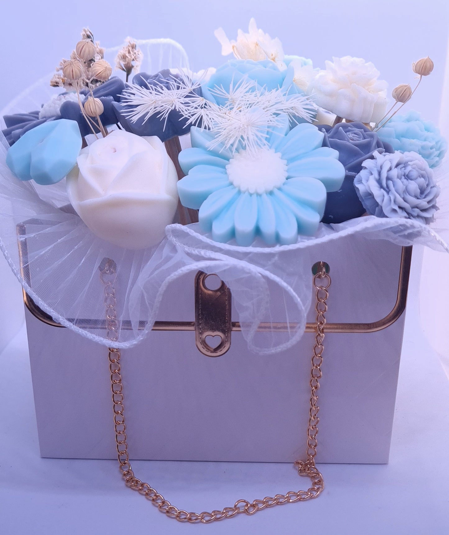 Bouquet fleuri de cire fondants