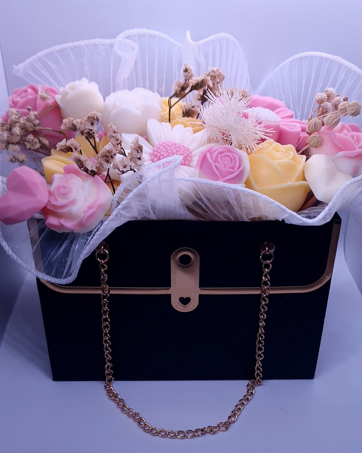 Bouquet fleuri de cire fondants