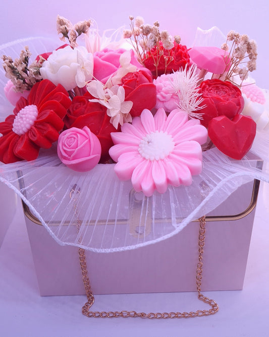Bouquet fleuri de cire fondants