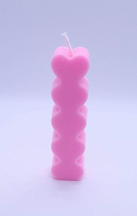 Bougie cœur de chandelle